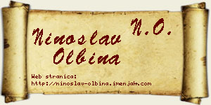 Ninoslav Olbina vizit kartica